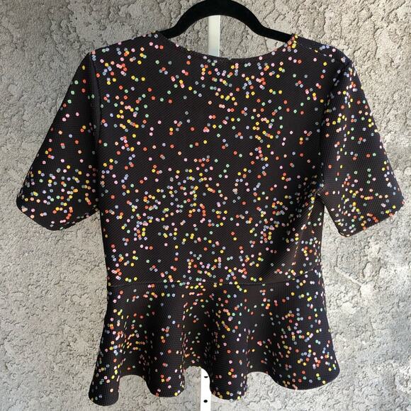 H&M Polka Dot Peplum Top - Picture 2 of 3